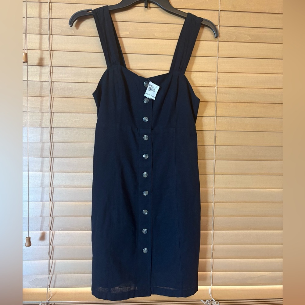 American Eagle NWT Black Buttoned Bodycon Mini Dress Junior XS